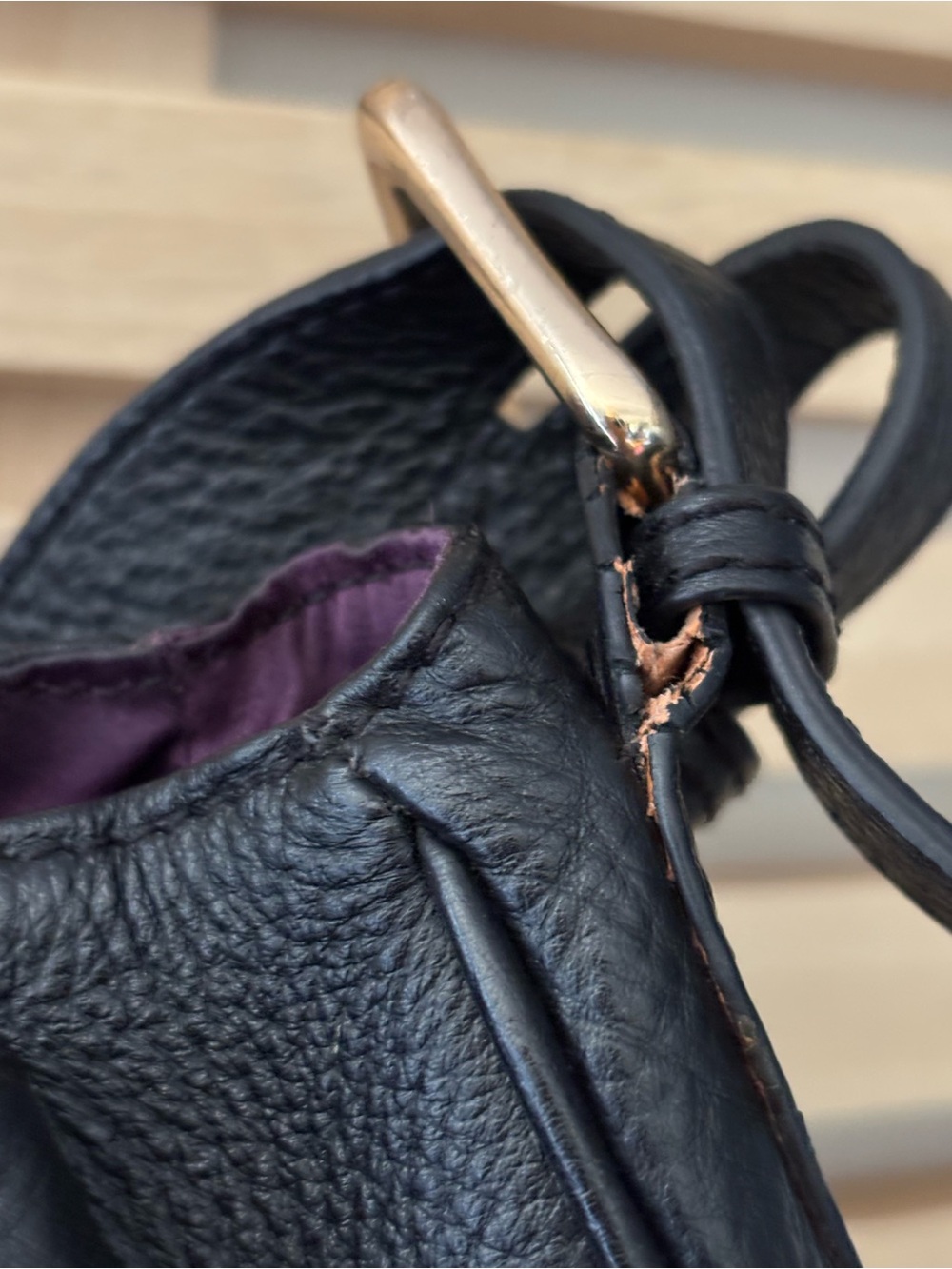 Purse Robert Dice | Leather | Black Satchel | Crossbody + Shoulder Bag - Picture 8 of 8